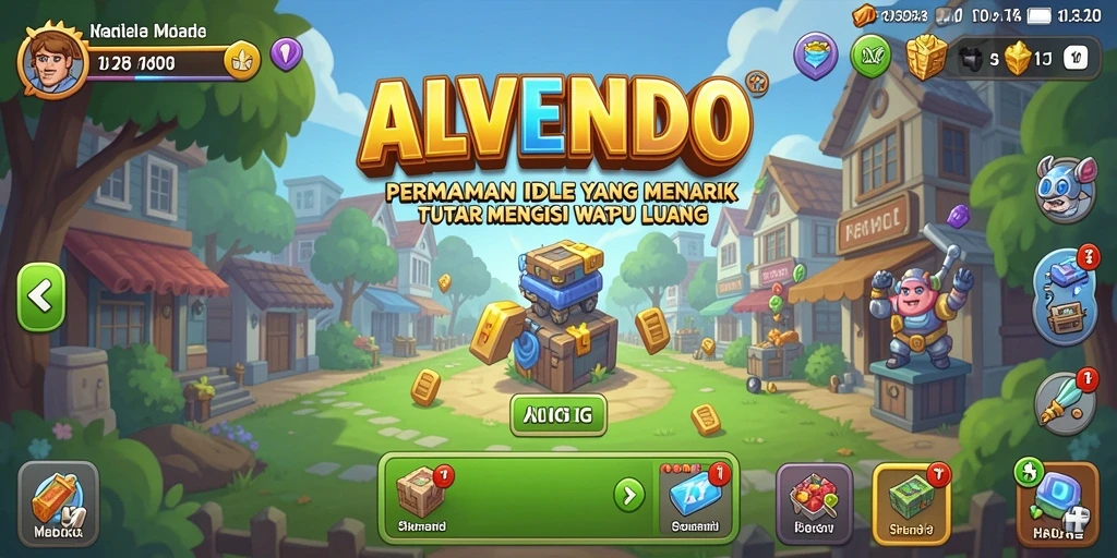 Tampilan gameplay ALVENDO yang santai dan menarik.