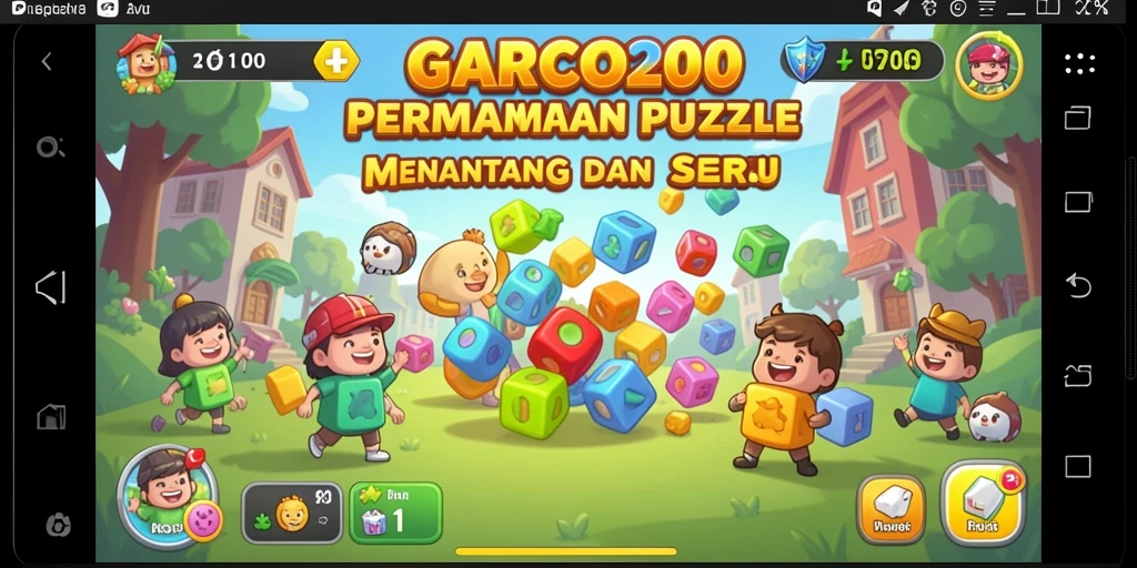 Tampilan gameplay menantang dari GARCO200 yang penuh dengan teka-teki menarik.