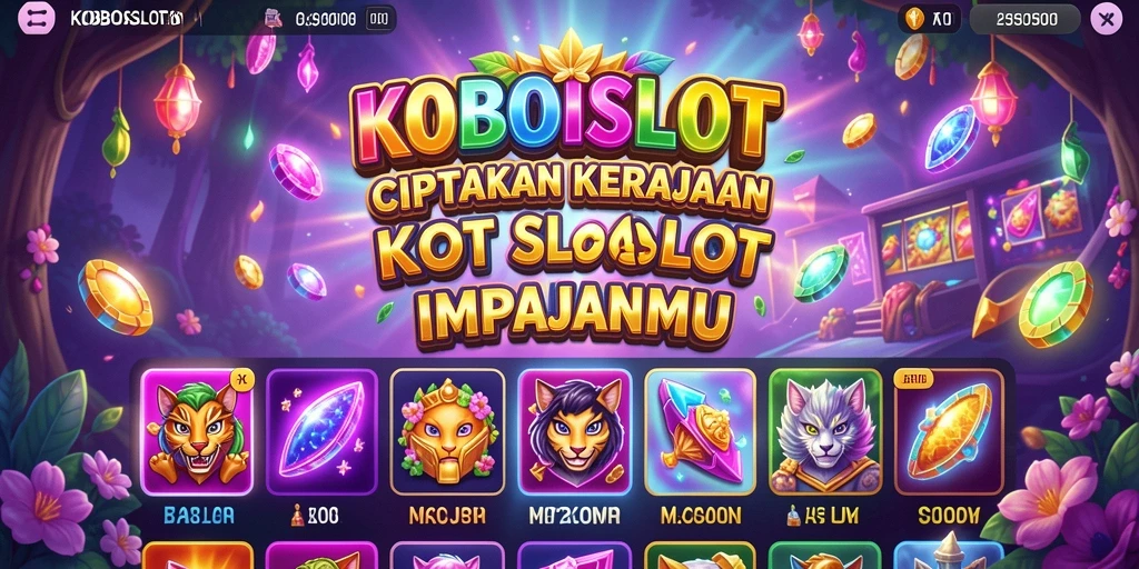 Tangkapan layar menunjukkan gameplay menarik dari KOBOISLOT.