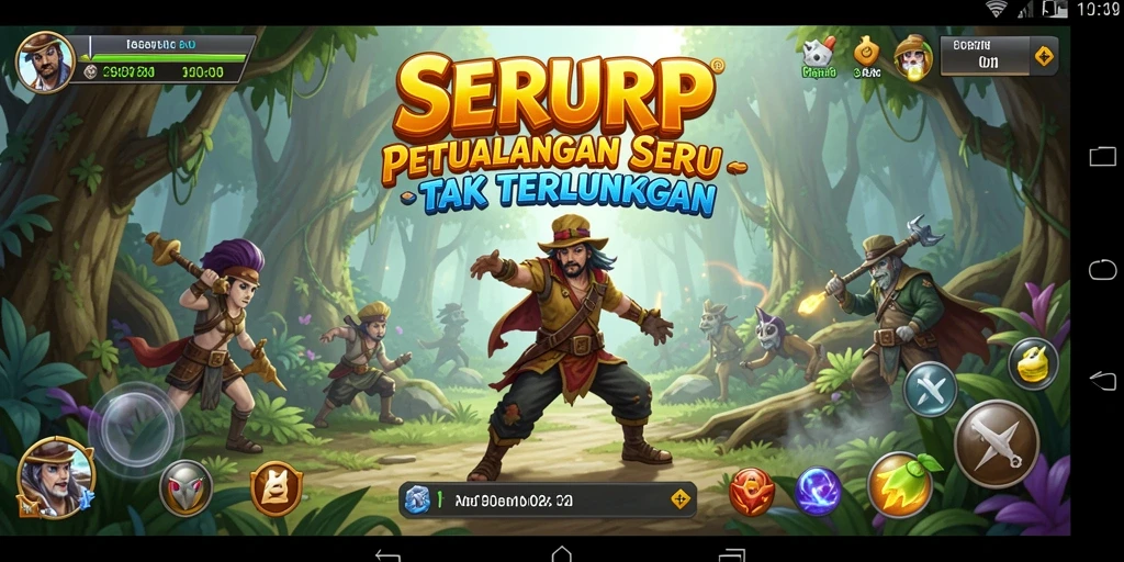 Tampilan gameplay SERURP yang menakjubkan dengan petualangan mendebarkan.
