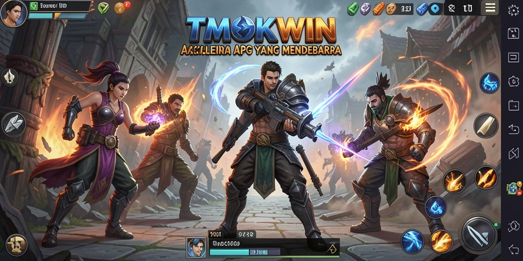 Gameplay seru dan mendebarkan dalam TMOKWIN, aksi tanpa batas.