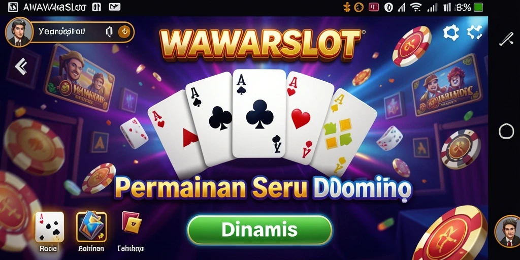 Tampilan menarik gameplay Domino WAWARSLOT yang mengasyikkan.